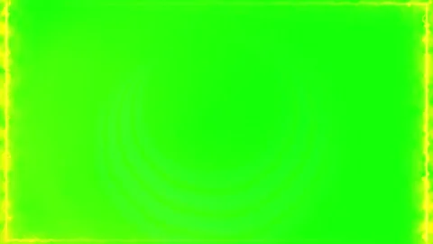 Green screen background with yellow border Video stock 341376569