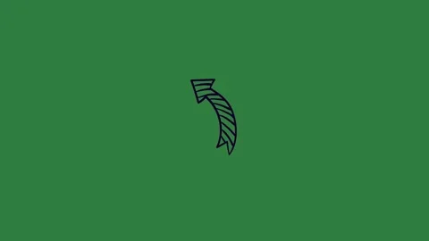Green screen black arrow design layers backgrounds movement expression Stock-Footage 336050473