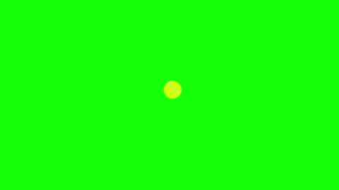 A green screen with black background and tennis ball on in the middle of Stock Footage 346172293