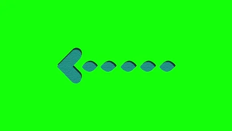 A green screen with black background and an arrow pointing to the right apple Stock Footage 346200055