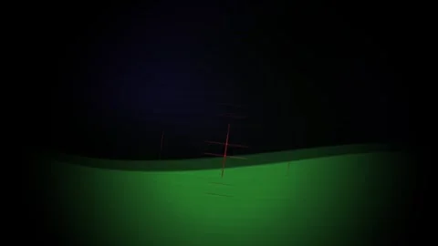 Green screen with black background. Stock Footage 335113085