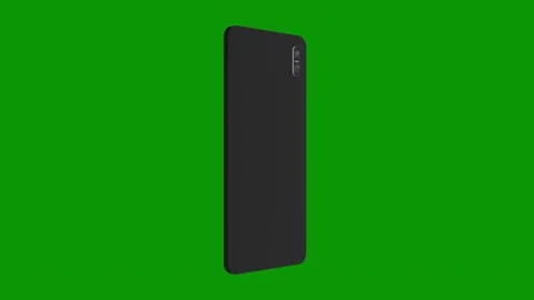 Green screen black phone image back view galaxy s9 tablet arrow pointing up 스톡 동영상 314067935