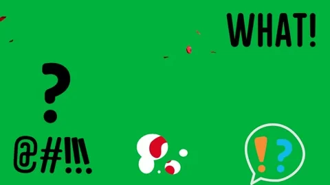 Green screen black white background red rose petals words what? question. Stock Footage 310563192
