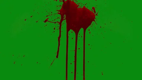 Green Screen Blood Splatter Animation Stock Footage 306038153