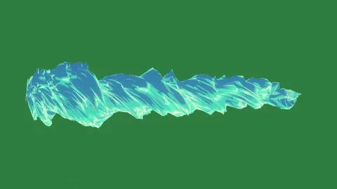 A green screen with blue and white background fire on it animated chromakey Video stock 335130293