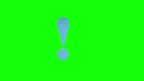 A green screen with blue and white stripe on it the shape of wave question 스톡 동영상 345497654