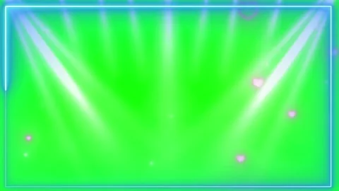 Green screen with blue beams 스톡 동영상 337444894