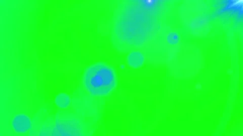 Green screen with blue bokeh lights Video stock 337820697