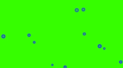 Green screen, Blue Bubbles 25fps Stock Footage 41462805