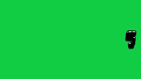 A green screen with a bold black rectangular brush stroke for creative designs. Vídeos de archivo 299000040