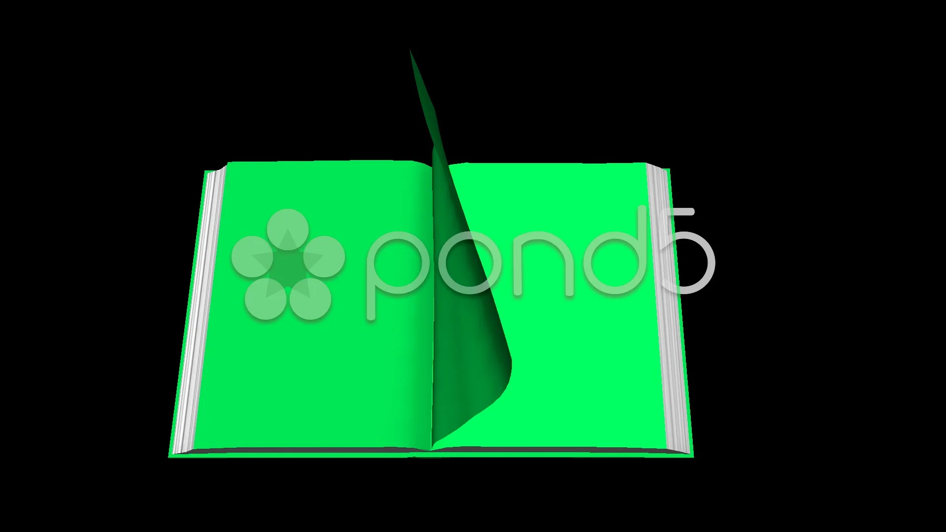 Animated Book Opening Green Screen Effect 