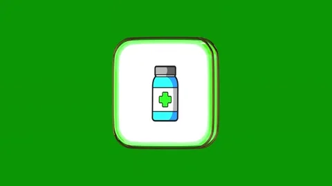 Green screen bottle water background animated chromakey background backgrounds Stock Footage 314067309