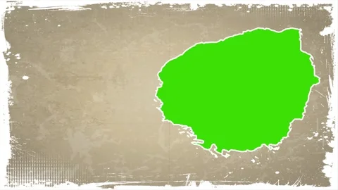 Green Screen Brush Stroke Frame with Wat... | Stock Video | Pond5