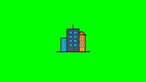 Green Screen Buildings Stock Footage 339914807
