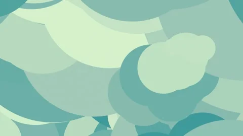 Green screen bunch of blue clouds floating in the air sky balloons on lots Video stock 335992824