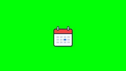 Green Screen Calendar Stock Footage 339914826