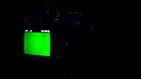 Green Screen on Camera Stock Footage 107405209
