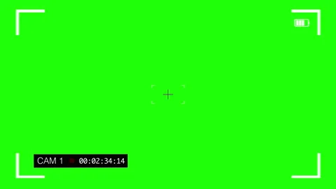 Green Screen Camera Viewfinder Layer Time Code Stock Footage 142364042