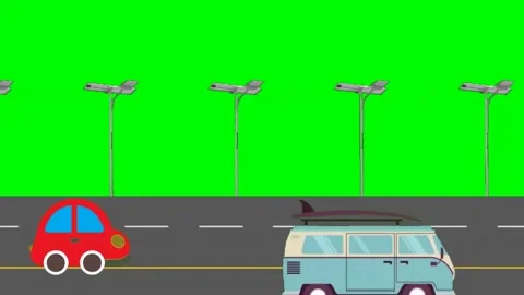 Green Screen Car 動画素材 235524055