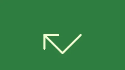Green screen check mark the v on elements style figure cartoonish scene Stock Footage 335697033