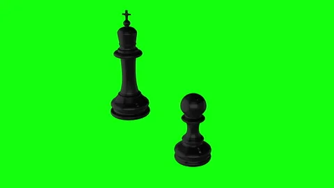 Green screen chess chroma key checkmate strategy success competition business  Stock Footage 115536557