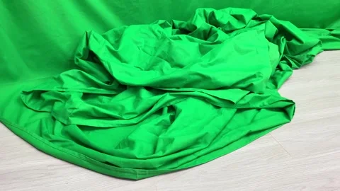 Green screen chroma key on floor inside photography studio. Stock Footage 254453537