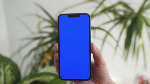 Green Screen chroma key Handheld Smartphone. Travel with phone concept Stock Footage 263084992