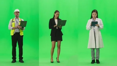 Green Screen Chroma Key Split-Screen Thr... | Stock Video | Pond5