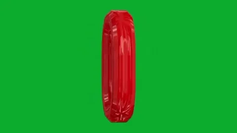 Green screen chroma loop animation of number 0 logo Vídeo Stock 332090345