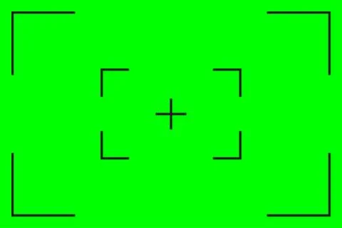 Green screen, chromakey background. Blank green background with VFX motion tr Stock Illustration