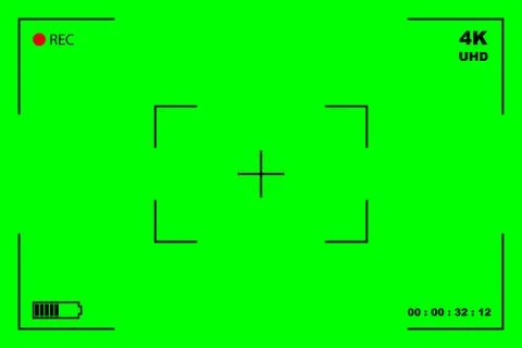 Green screen, chromakey background. Blank green background with VFX motion tr Stock Illustration
