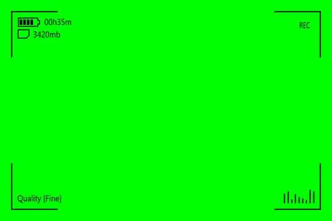 Green screen, chromakey background. Blank green background with VFX motion tr Stock Illustration