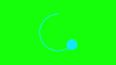 Green Screen Circle Blue Video stock 342789371