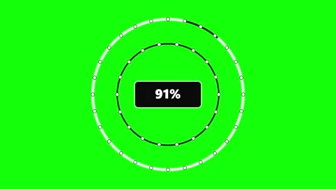 Green Screen Circle on Green Screen Sign Video stock 343929100