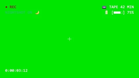 A green screen with clock on it and an arrow pointing to the right image of Video stock 346172412