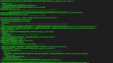 Green screen coding hacker concept animation with glitch. Stock Illustration