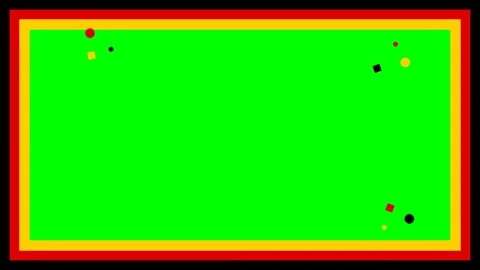 Green screen with colorful border dots. Video stock 337394069
