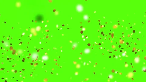 Green Screen Confetti Falling Animation Stock Footage 341272453