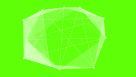 Green Screen Connect Line Dots Stock Footage 260917295
