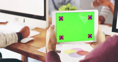 Green screen, copy space and chroma key ... | Stock Video | Pond5