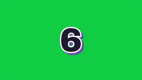 Green screen countdown from 10 to 0 Stock-Footage 348302877