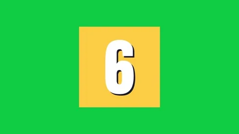 Green screen countdown from 10 to 0 Stock-Footage 348302889