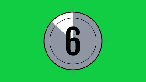 Green screen countdown from 10 to 0 库存影片 348302931