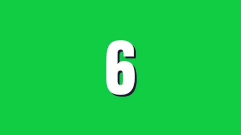 Green screen countdown from 10 to 0 Stock-Footage 348302953