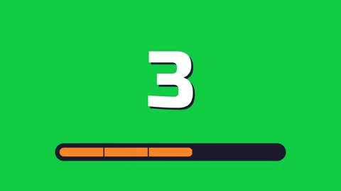 Green screen countdown from 5 to 0 Vídeos de archivo 348302868