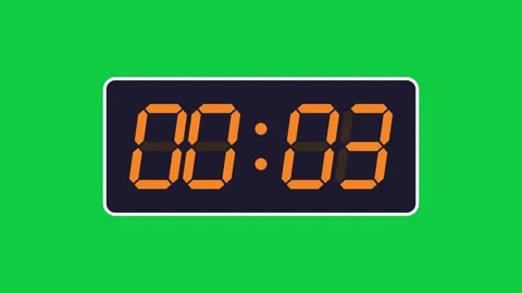 Green screen countdown from 5 to 0 스톡 동영상 348302935