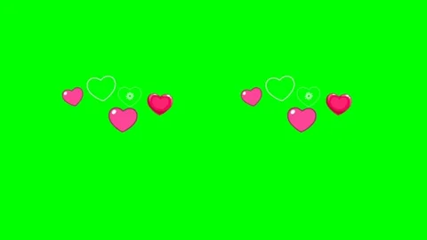 Green screen | Croma key 6 The heart is trembling Stock Footage 197364531