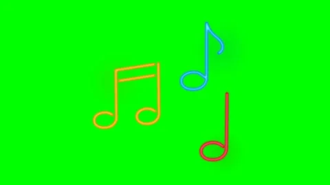 Green screen | croma key Animation music tone bacground Stock Footage 197665510