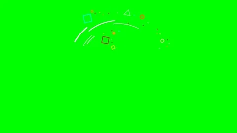 Green screen | croma key animation kandinsky spots Stock Footage 198114689