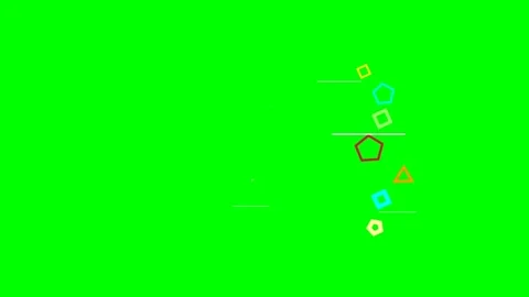 Green screen | croma key animation kandinsky spots Stock Footage 198114819